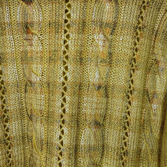 Zara Yellow Crew Neck Sweater with Textured Knit - Picture 15 of 17